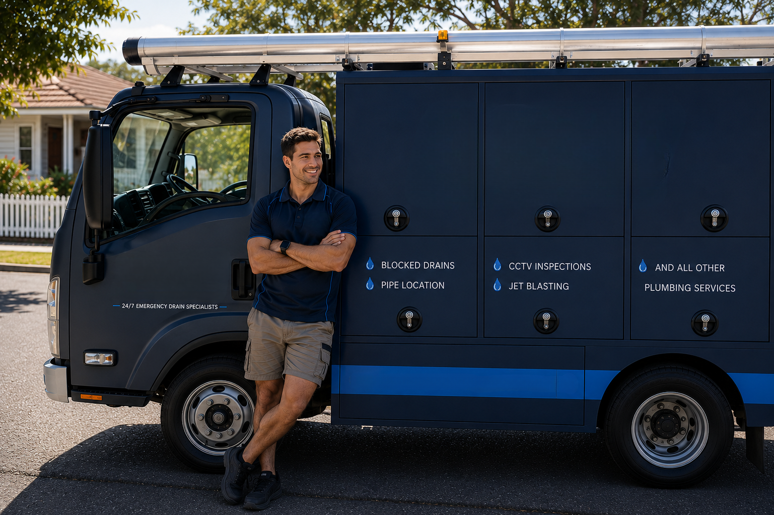 Plumber with Dawes Point Blocked Drains van